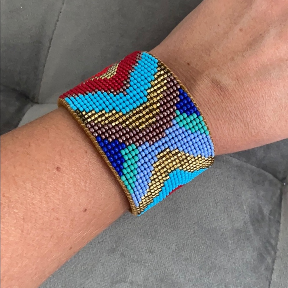 Nonday beaded cuff bracelet